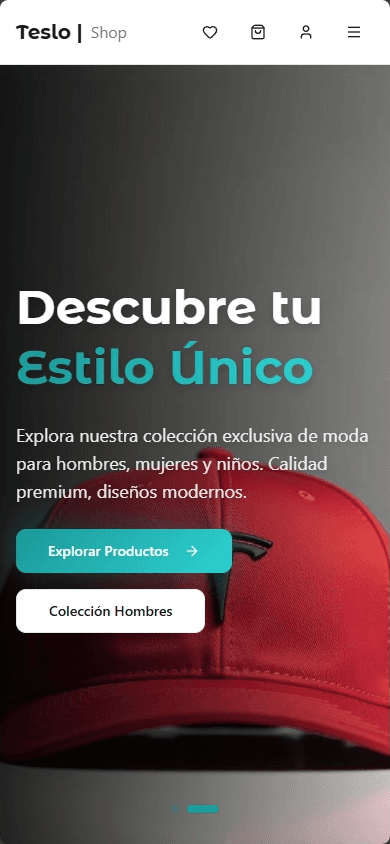 TesloShop (React) - Mobile