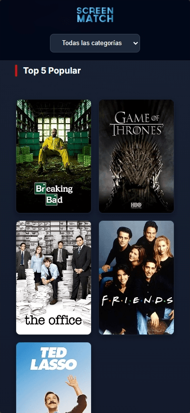 ScreenMatch - Mobile